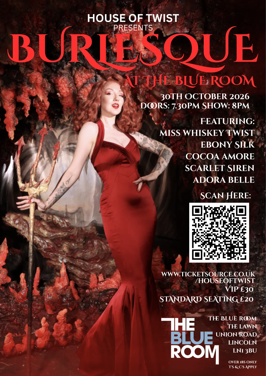 Burlesque at the Blue Room with Miss Whiskey Twist