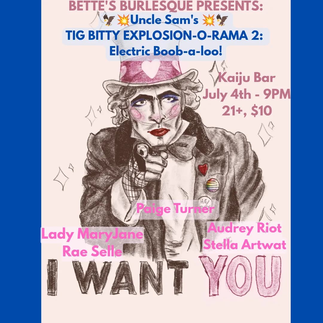 UNCLE SAMS TIG BITTY EXPLOSION-O-RAMA 2! ELECTRIC BOOB-A-LOO!