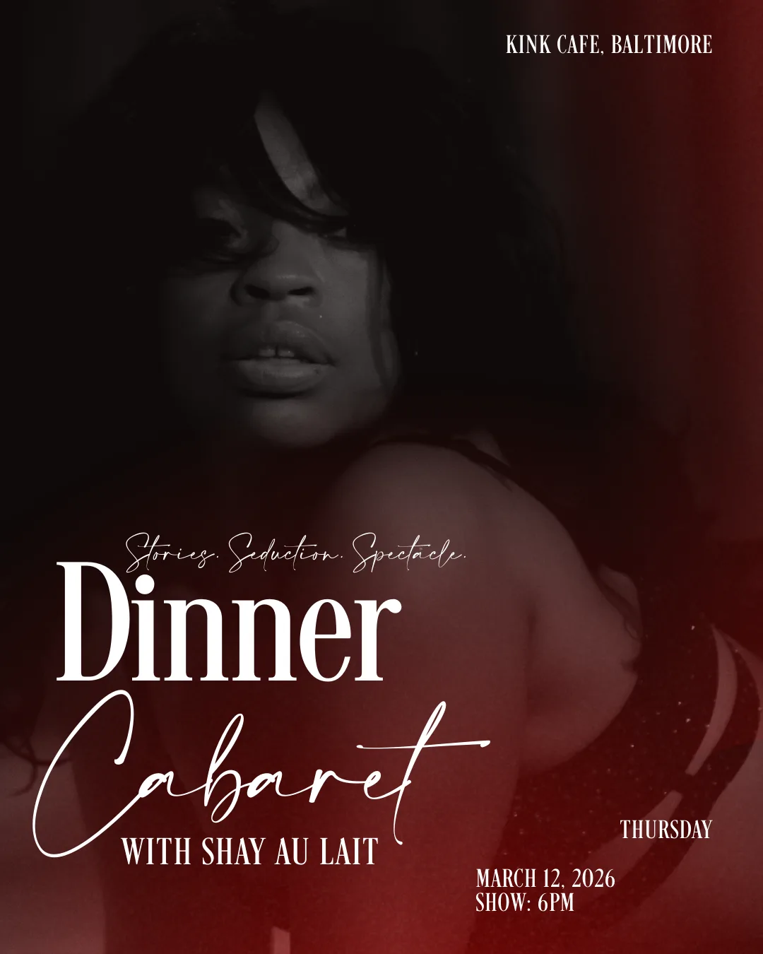 Dinner Cabaret with Shay Au Lait | Baltimore Burlesque Experience