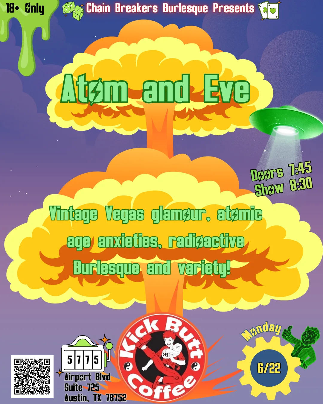 Atom and Eve: A Radioactive Burlesque Revue by Chainbreakers Burlesque