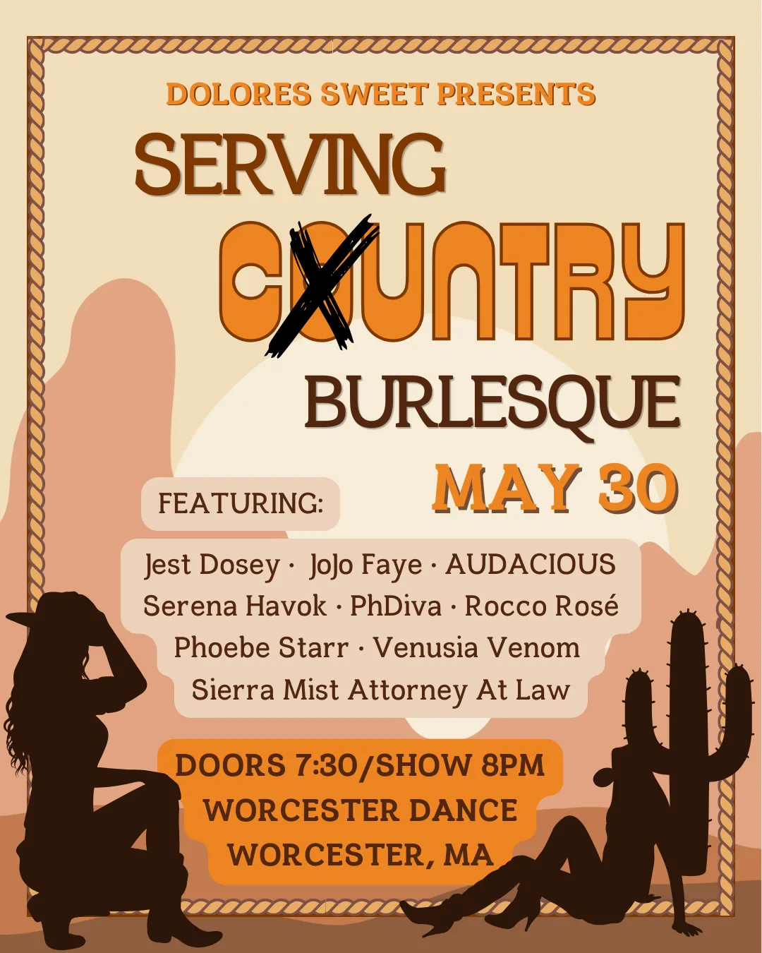 Serving C*untry Burlesque