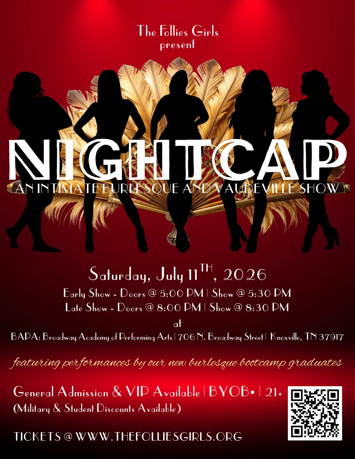 NIGHTCAP (The Late Show) presented by The Follies Girls