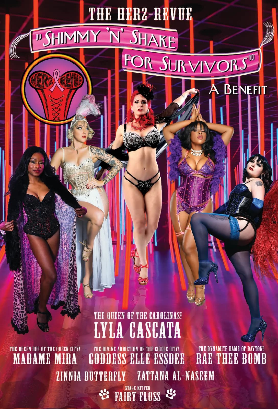 The HER2-Revue "Shimmy 'n' Shake for Survivors" Burlesque Showcase