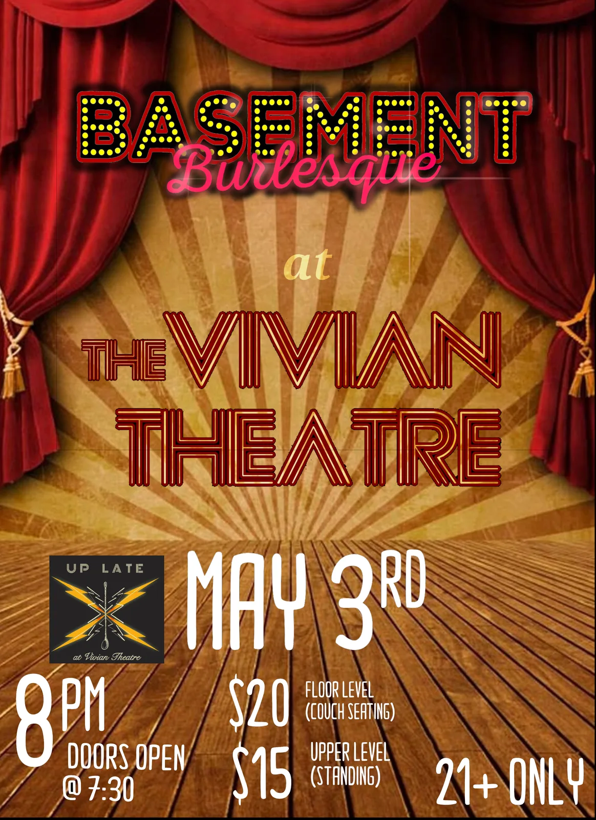 Basement Burlesque at The Vivian Theatre