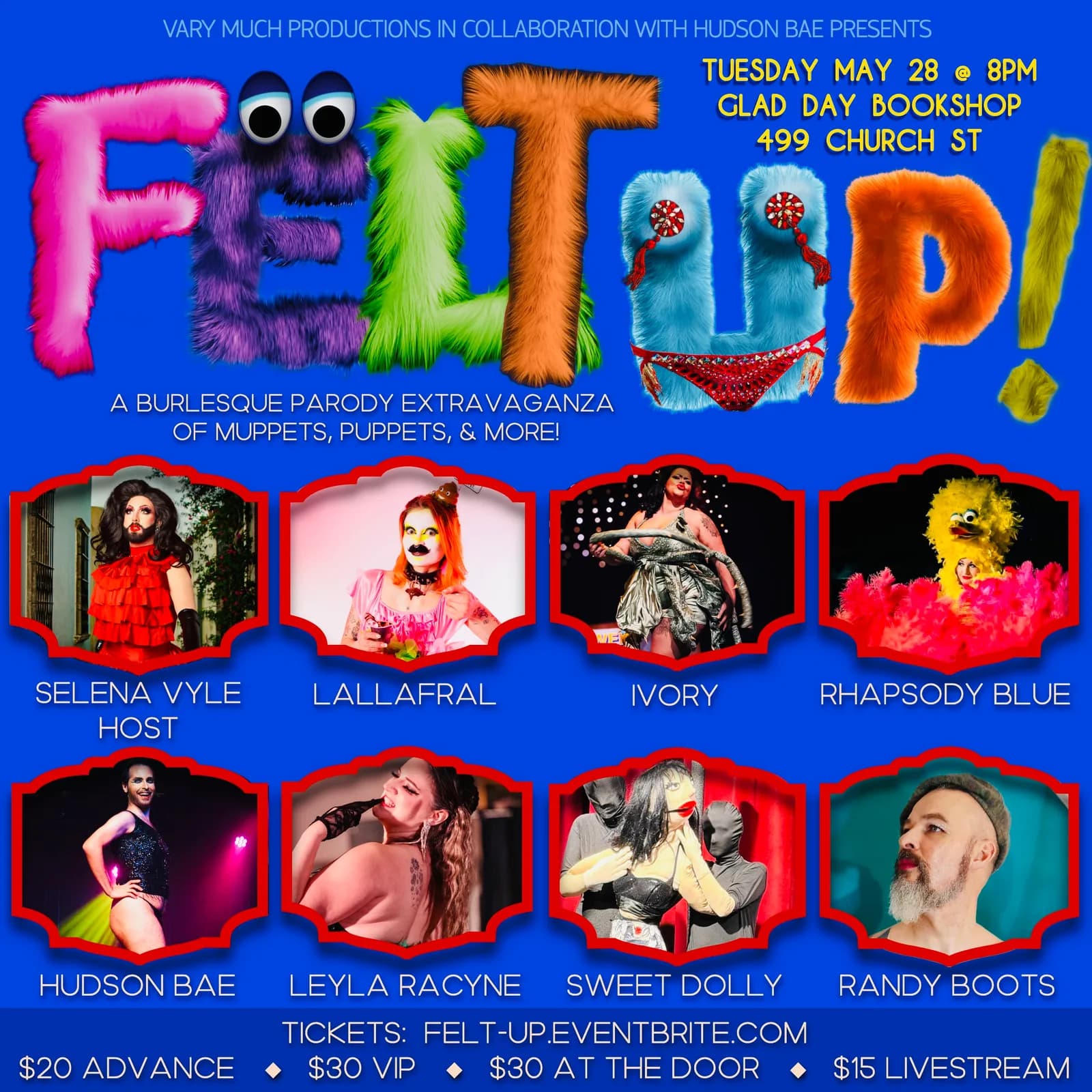 FELT UP! Muppets & Puppetry burlesque & drag cabaret