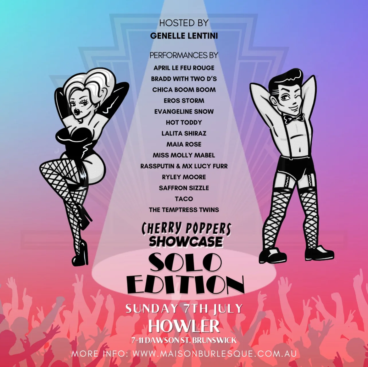 Maison Burlesque: Cherry Poppers Showcase - The Solo Edition Howler