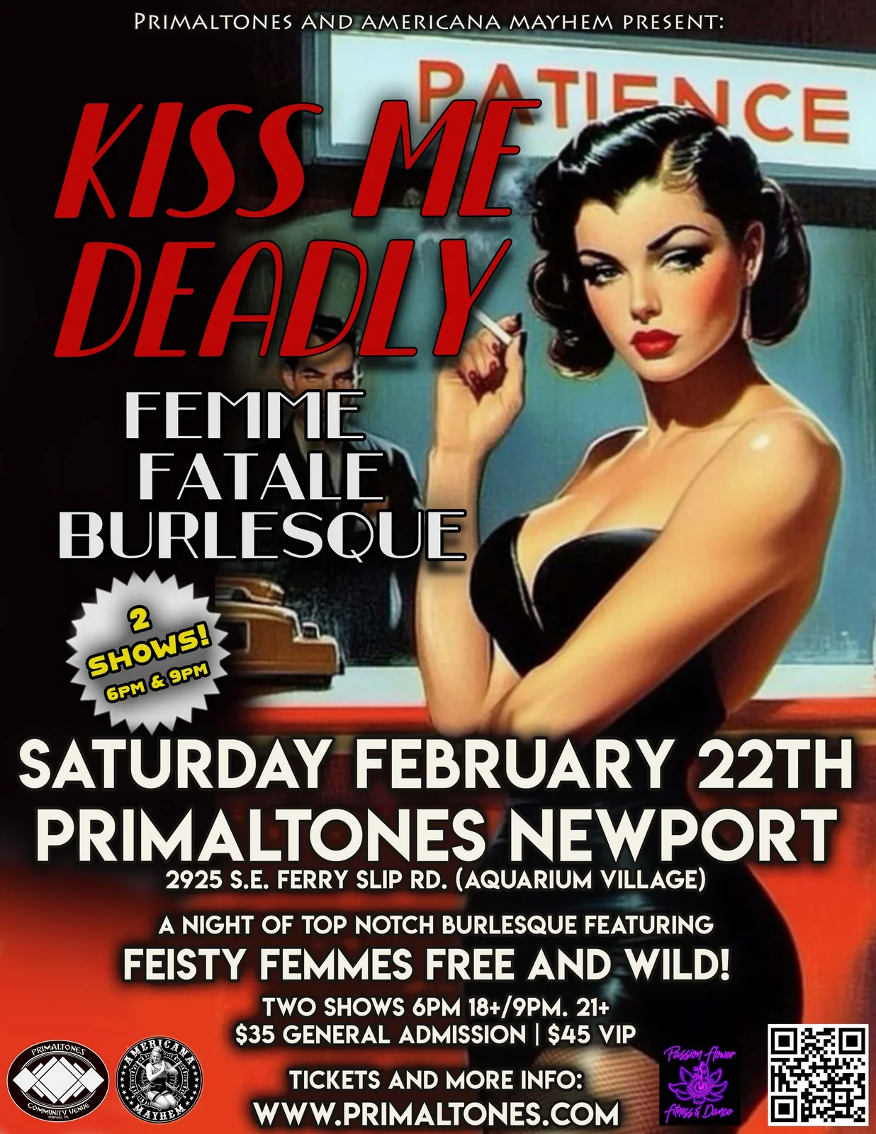Kiss Me Deadly, Femme Fatale Burlesque