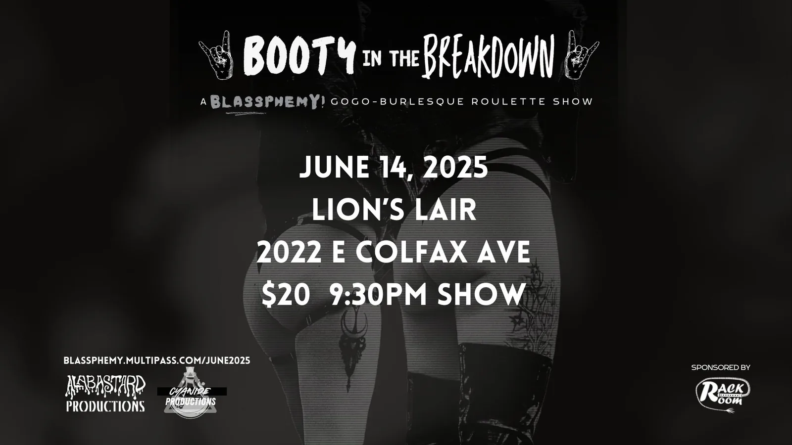 Booty in the Breakdown: A Blassphemy! Metal Go-Go Burlesque Roulette Show