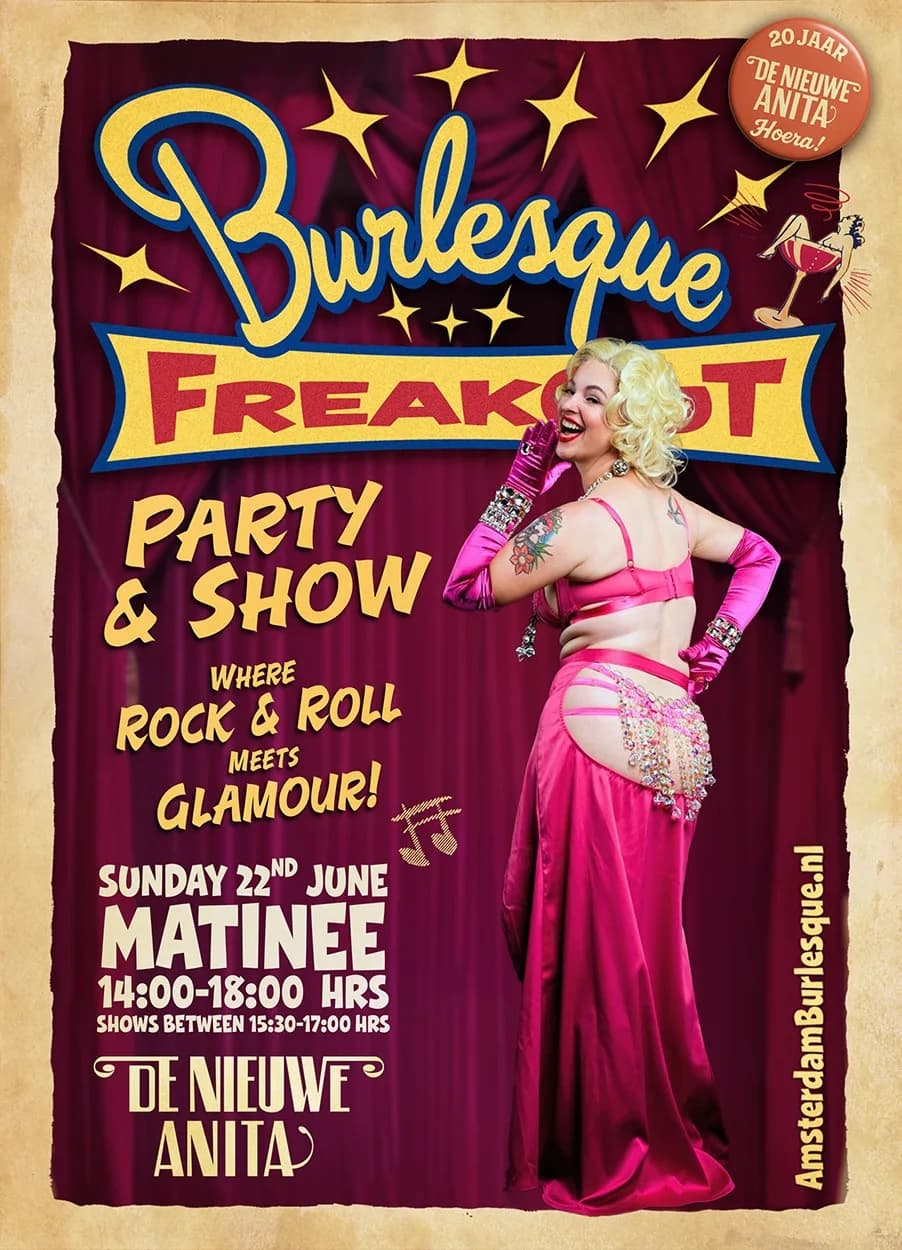 Burlesque FreakOut Matinee, De Nieuwe Anita, A'dam