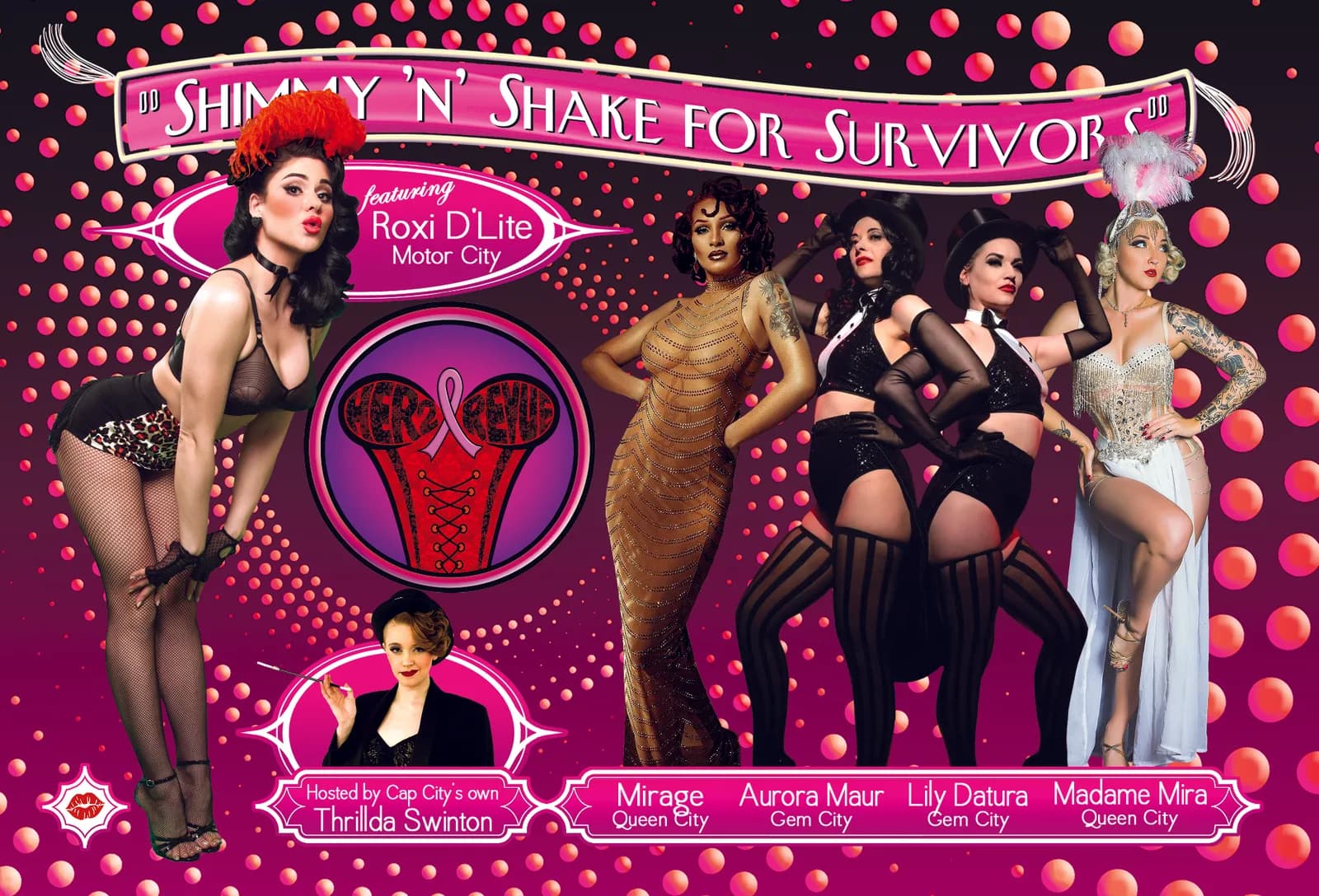 The HER2-Revue "Shimmy 'n' Shake for Survivors" Burlesque Showcase